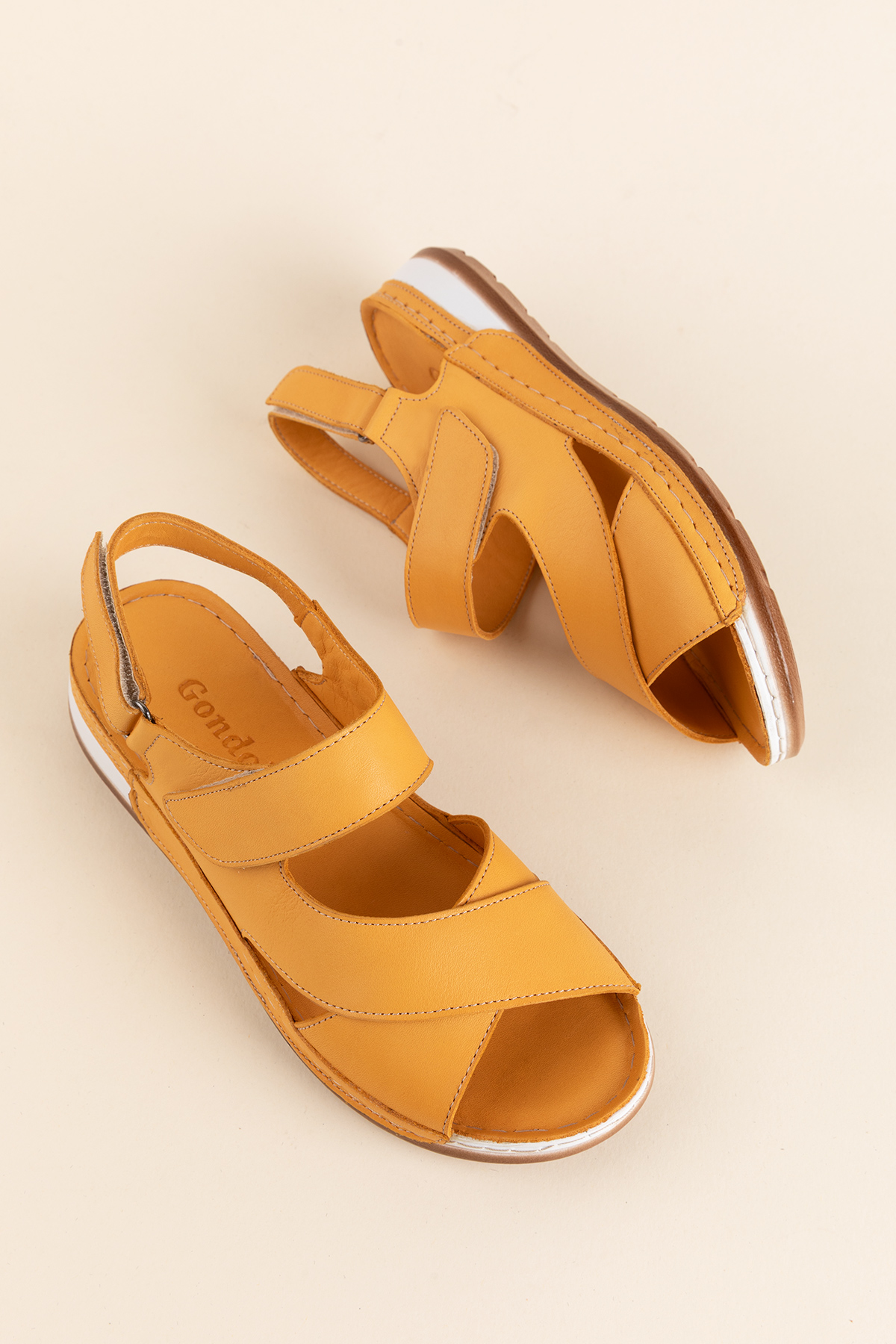 Gondol Kadın Hakiki Deri Anatomik Taban Sandalet iz.4601 - Görsel 3