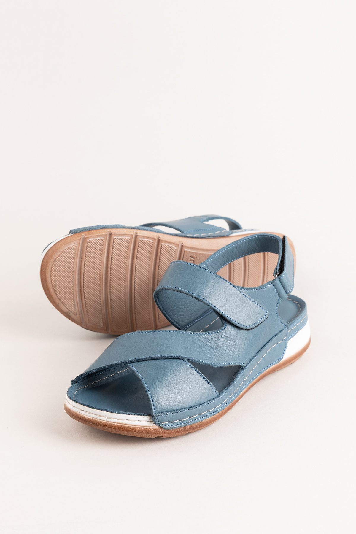 Gondol Kadın Hakiki Deri Anatomik Taban Sandalet iz.4601 - Görsel 3