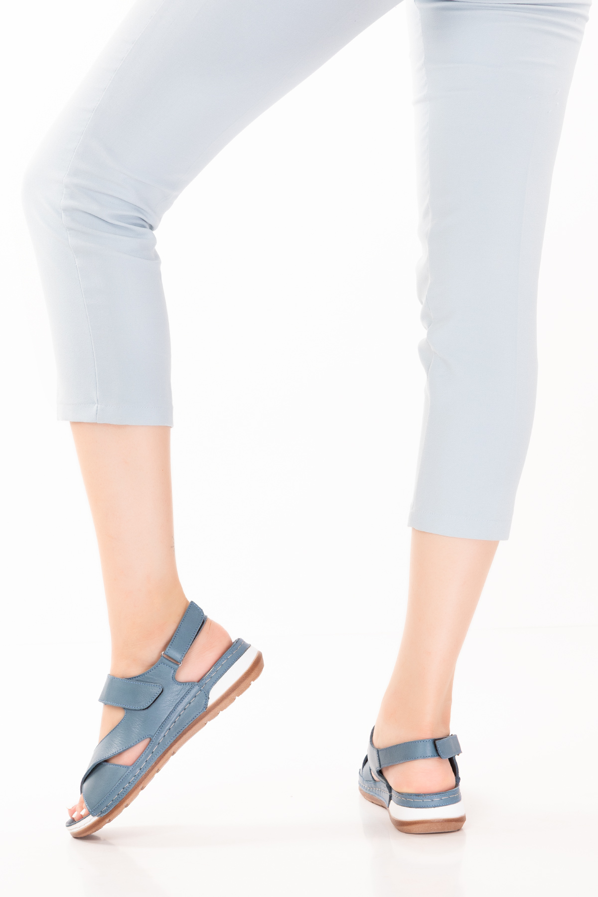 Gondol Kadın Hakiki Deri Anatomik Taban Sandalet iz.4601 - Görsel 8