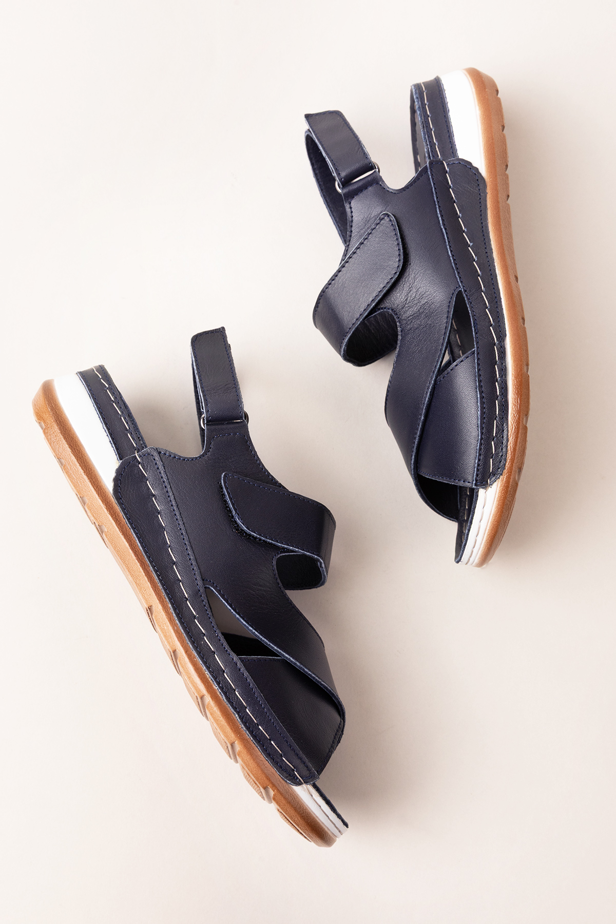 Gondol Kadın Hakiki Deri Anatomik Taban Sandalet iz.4601 - Görsel 5