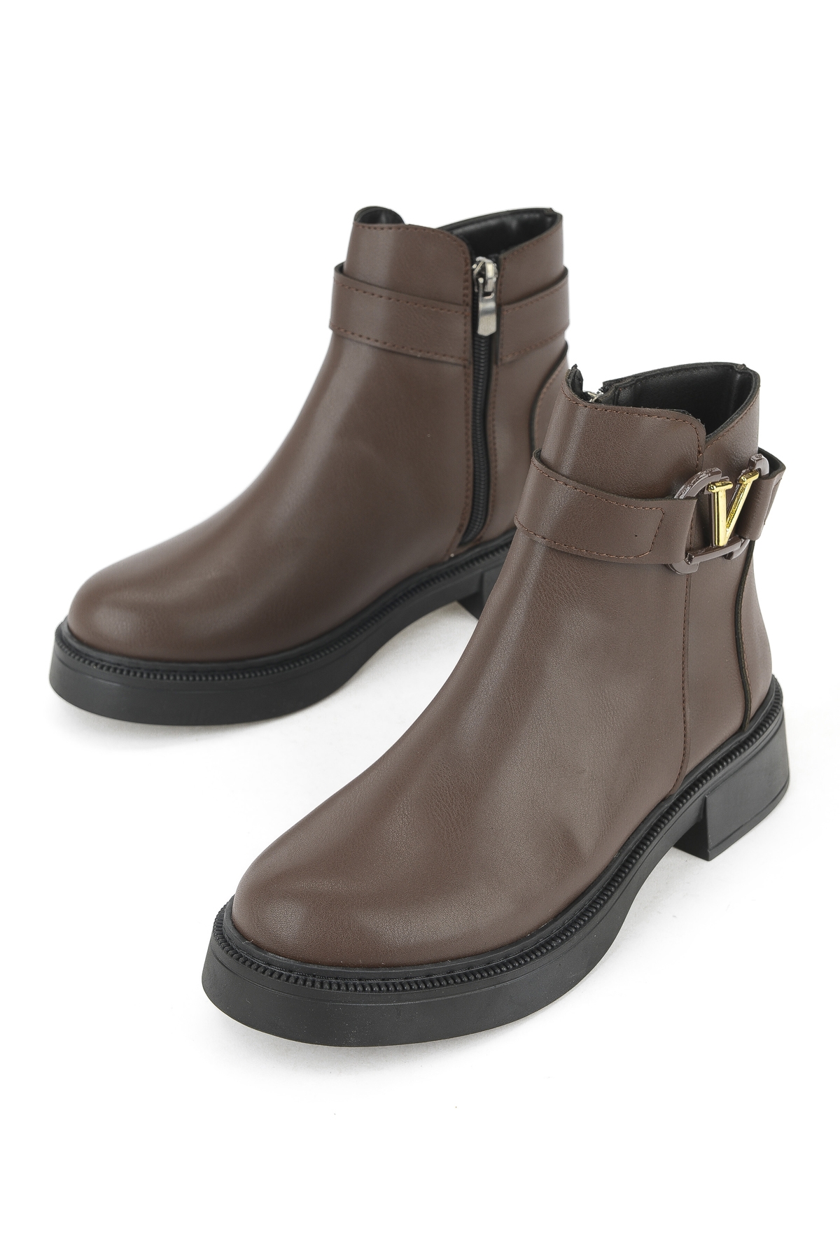 Kadın Bot 1531044Z4009 Kahve - Görsel 6