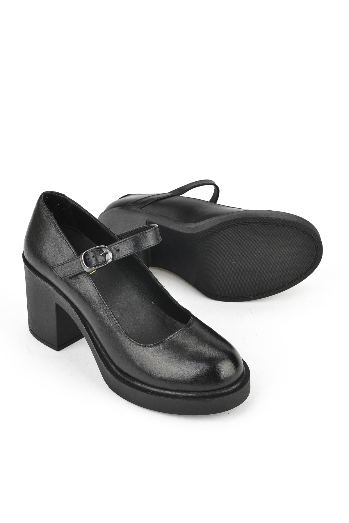 Kadın Hakiki Deri Ayakkabı 1531050Z25101802Y Siyah - Görsel 5