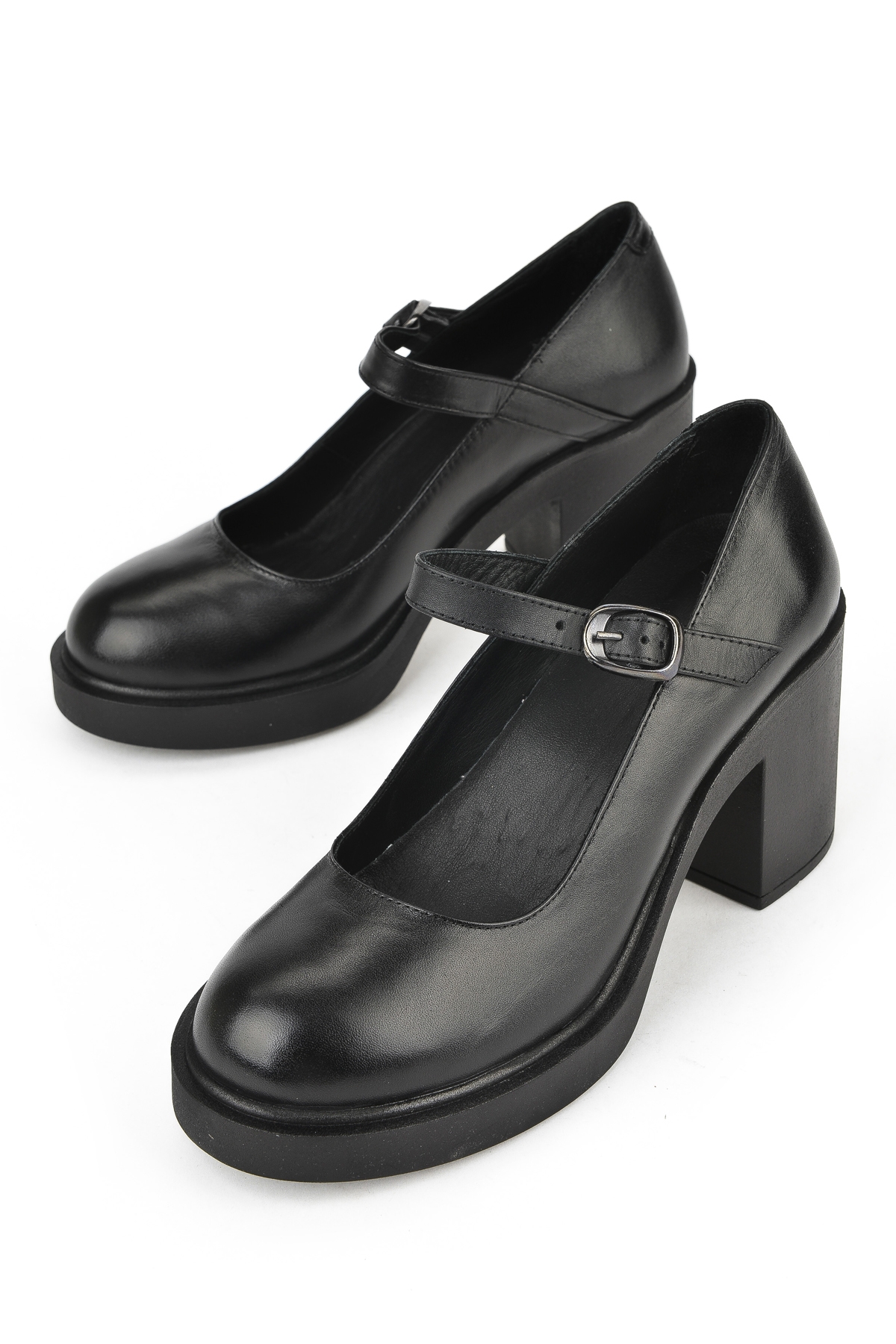 Kadın Hakiki Deri Ayakkabı 1531050Z25101802Y Siyah - Görsel 6