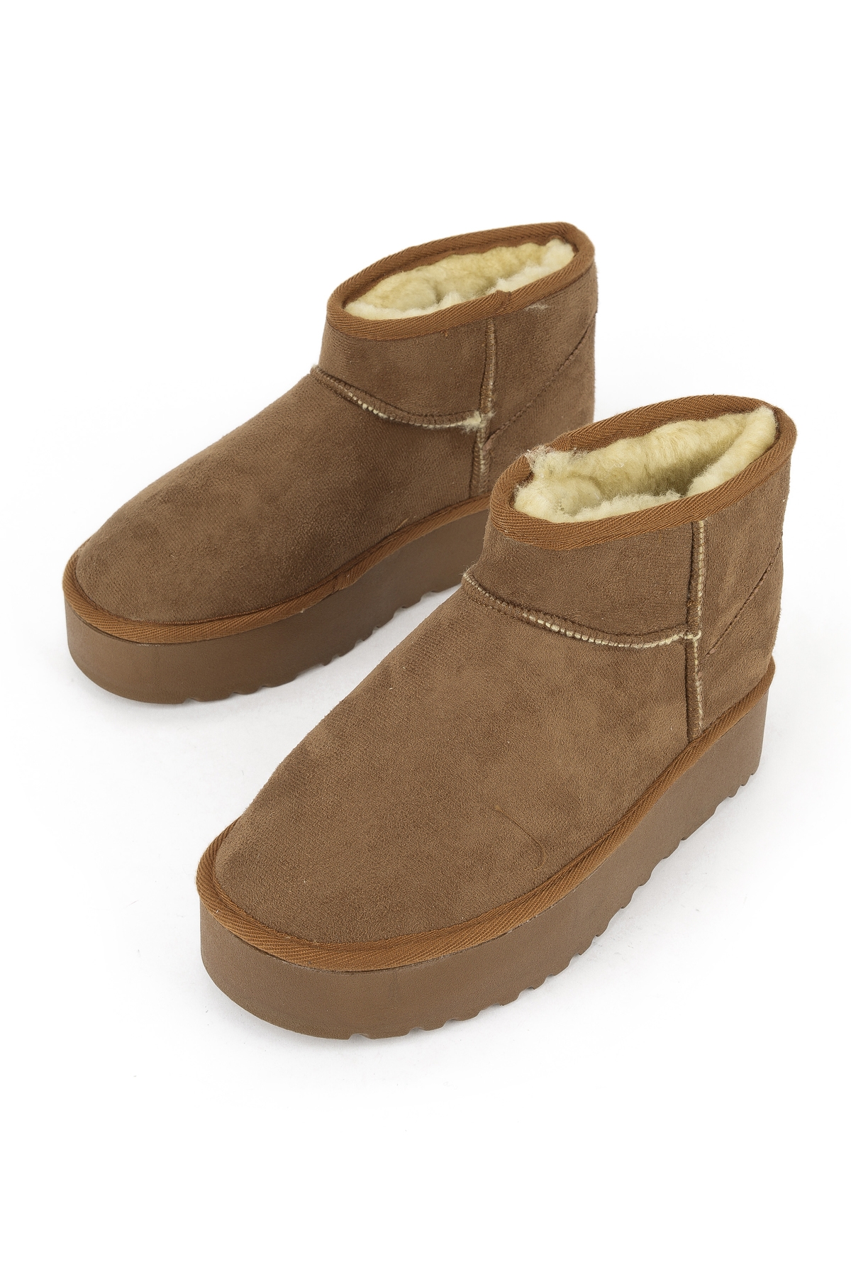 Suni Kürklü Kadın Bot 1531044Z1002 Taba - Görsel 6