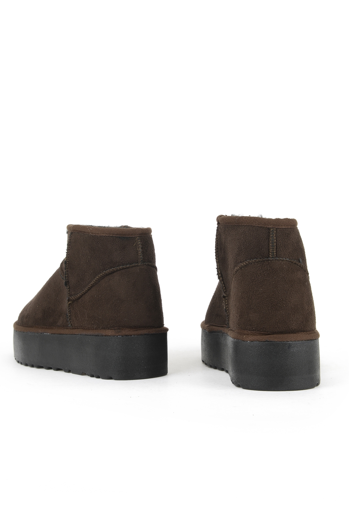 Suni Kürklü Kadın Bot 1531044Z1002 Kahve - Görsel 4