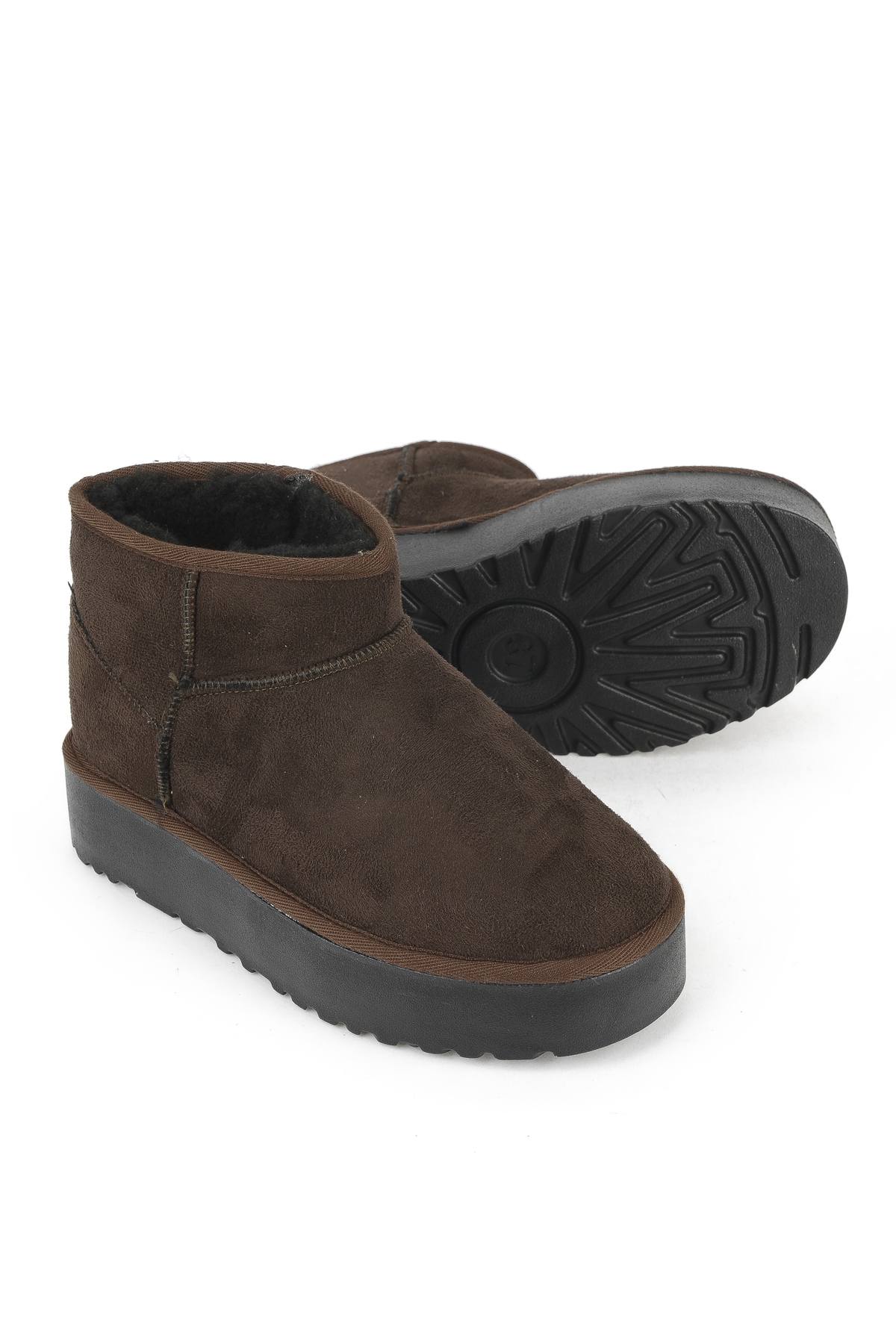 Suni Kürklü Kadın Bot 1531044Z1002 Kahve - Görsel 5