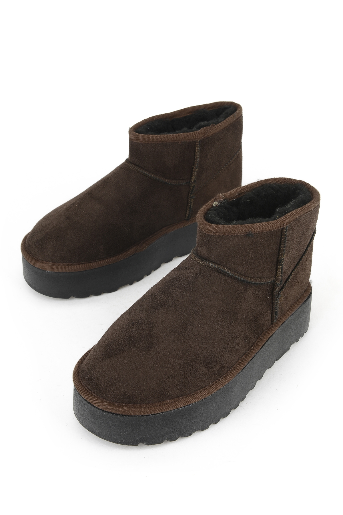 Suni Kürklü Kadın Bot 1531044Z1002 Kahve - Görsel 6