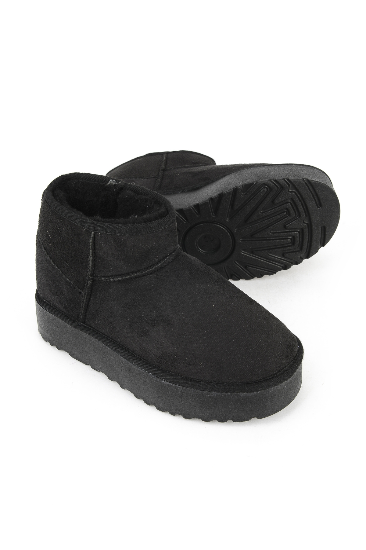 Suni Kürklü Kadın Bot 1531044Z1002 Siyah - Görsel 5