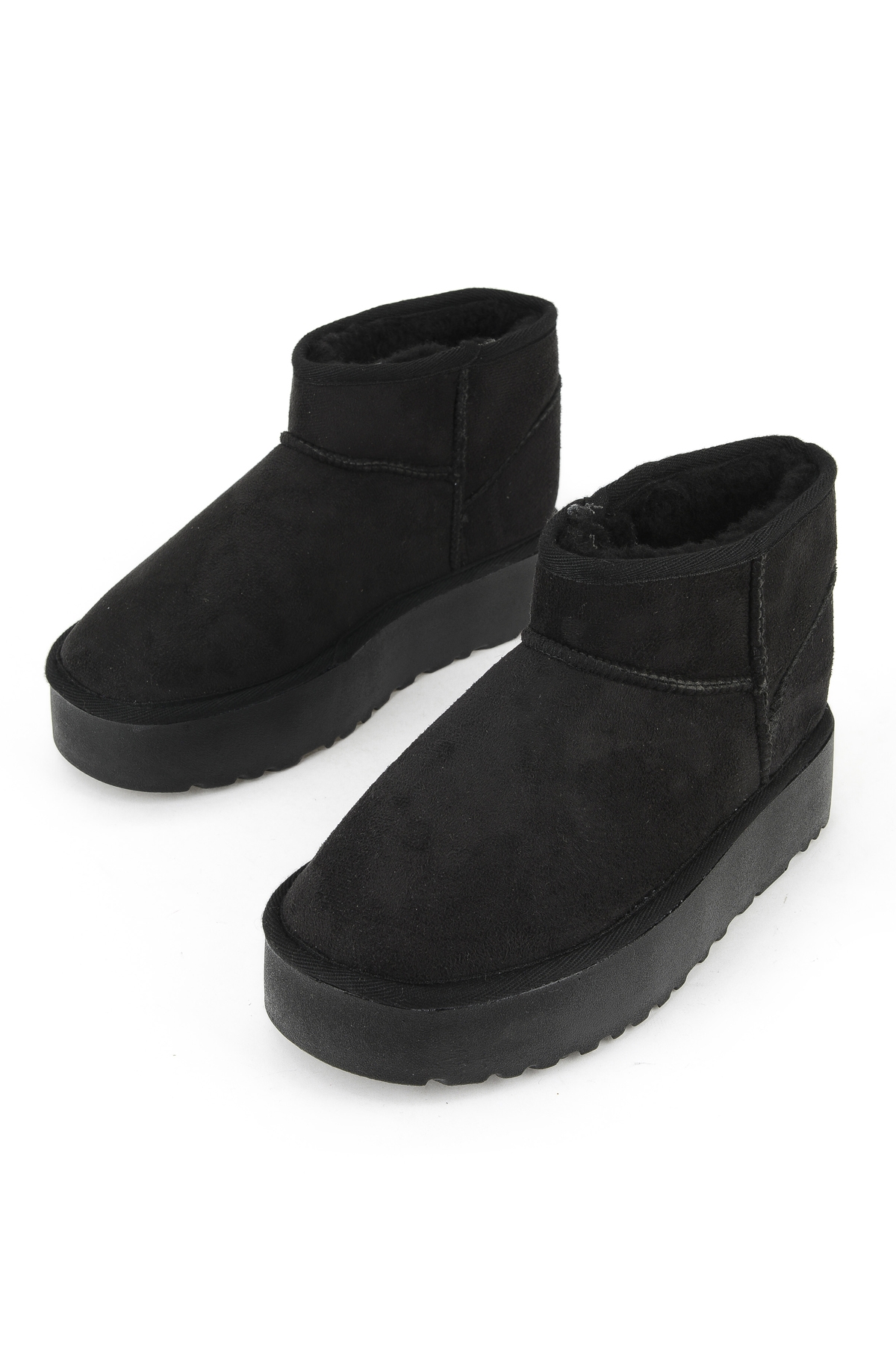 Suni Kürklü Kadın Bot 1531044Z1002 Siyah - Görsel 6