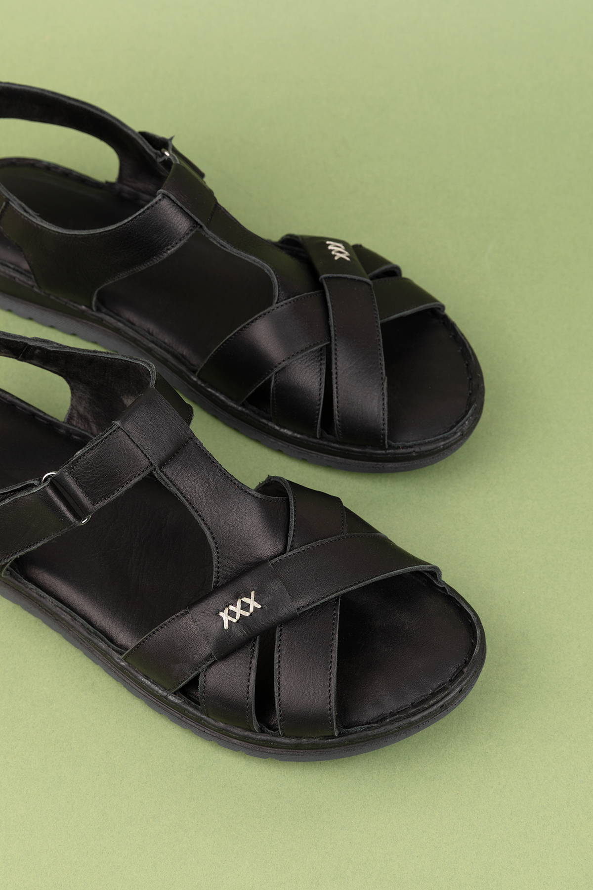 Gondol Kundura Gondol Kundura Siyah Gondol Hakiki Deri Rahat Günlük Sandalet asy.710 Flo'da! Siyah - 2. görsel