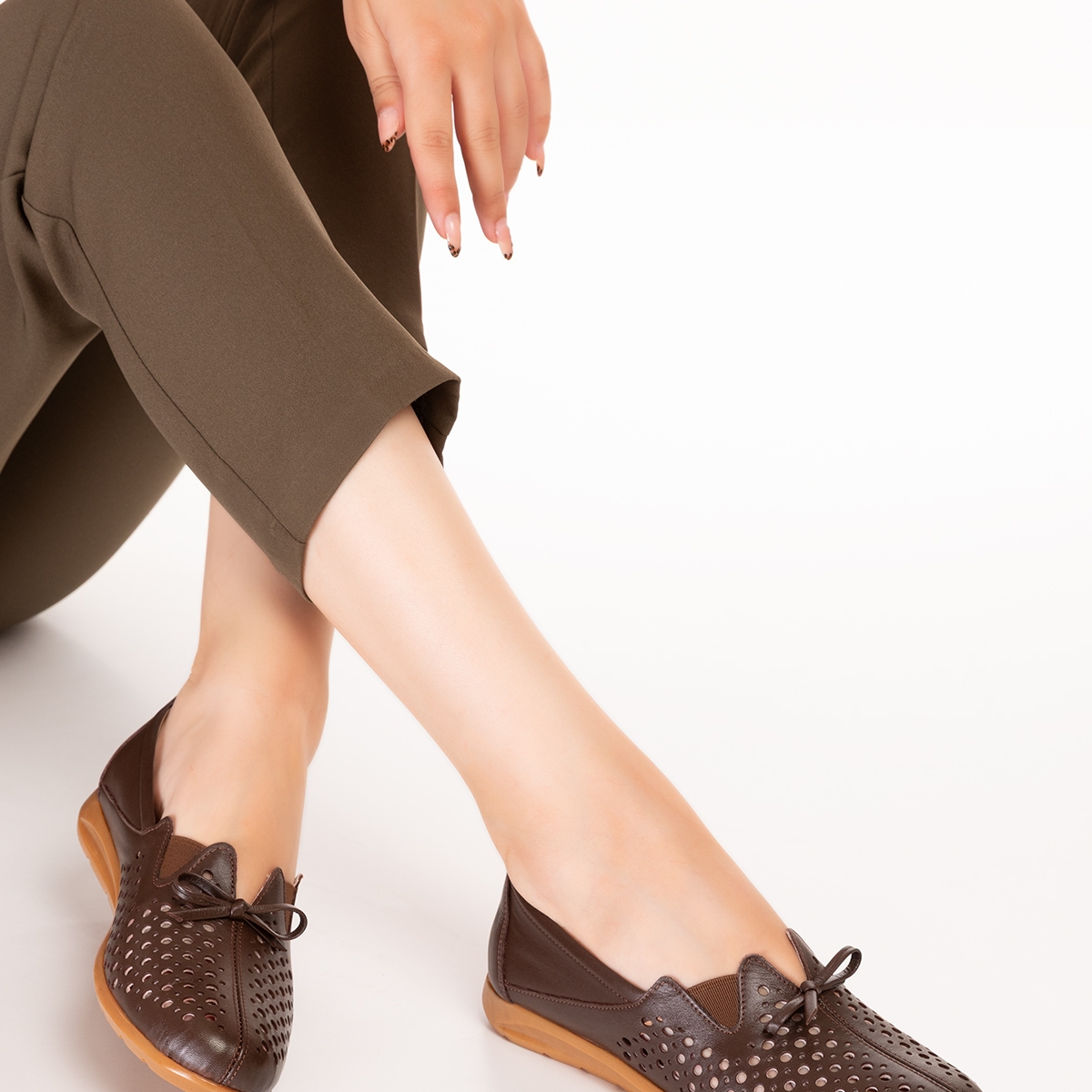 Gondol Hakiki Deri Ortopedik Taban Günlük Ayakkabı esfa.2605 - Görsel 2