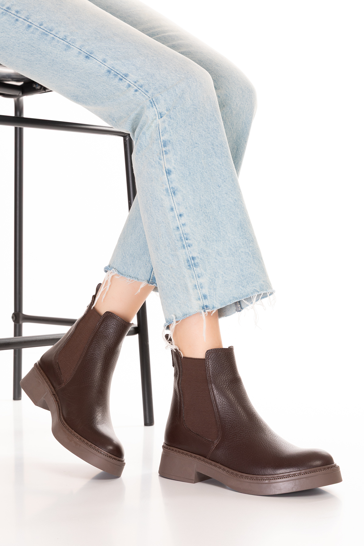 Gondol Hakiki Deri Çift Lastikli Günlük Hafif Bot Shakira - Görsel 2