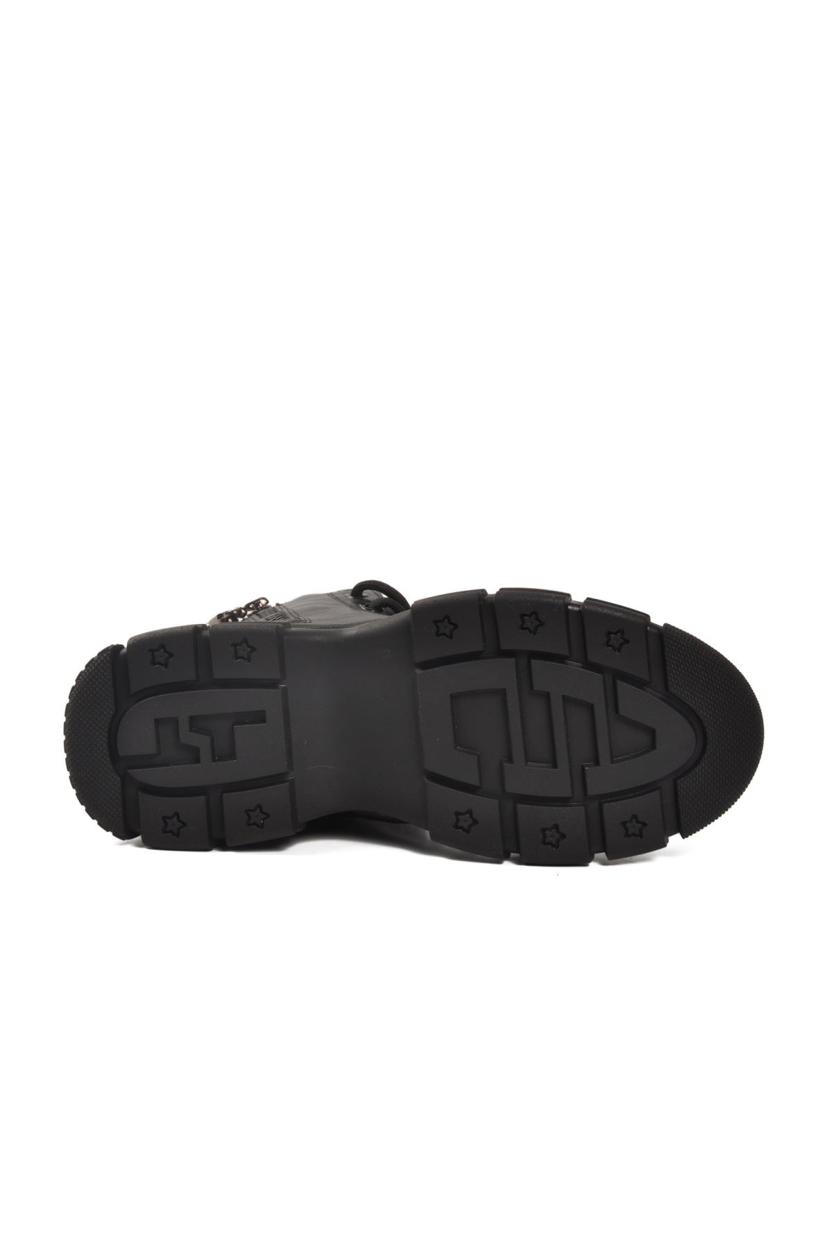 Fermuarlı Neptün Z Siyah Kadın Bot - Görsel 6