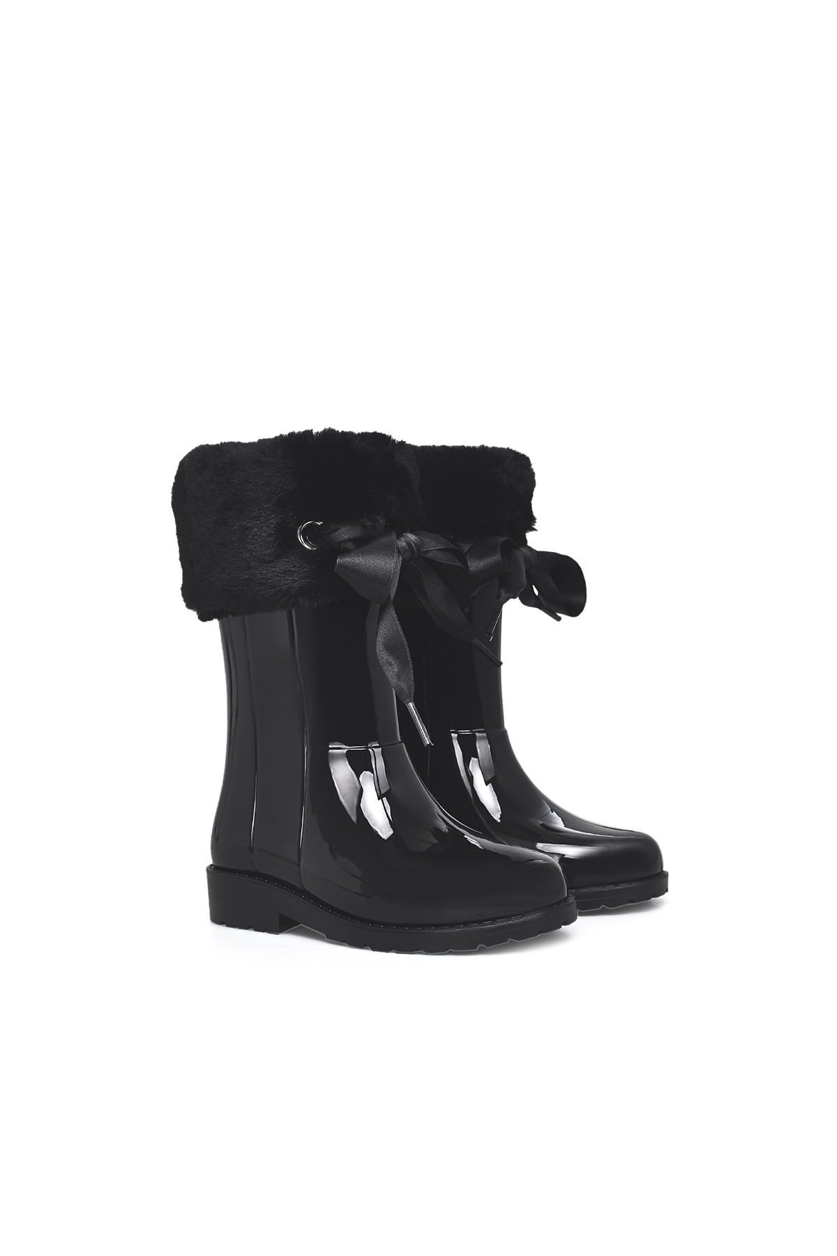 Unisex Çocuk Yağmur Çizmesi W10239 SİYAH - Görsel 4