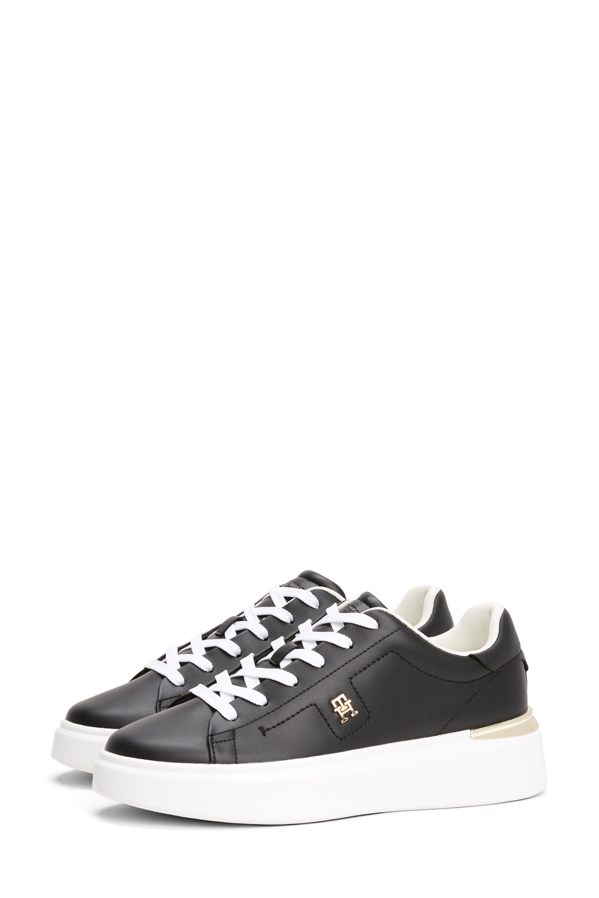 TH FASHION COURT SNEAKER Siyah Kadın Sneaker - Görsel 3