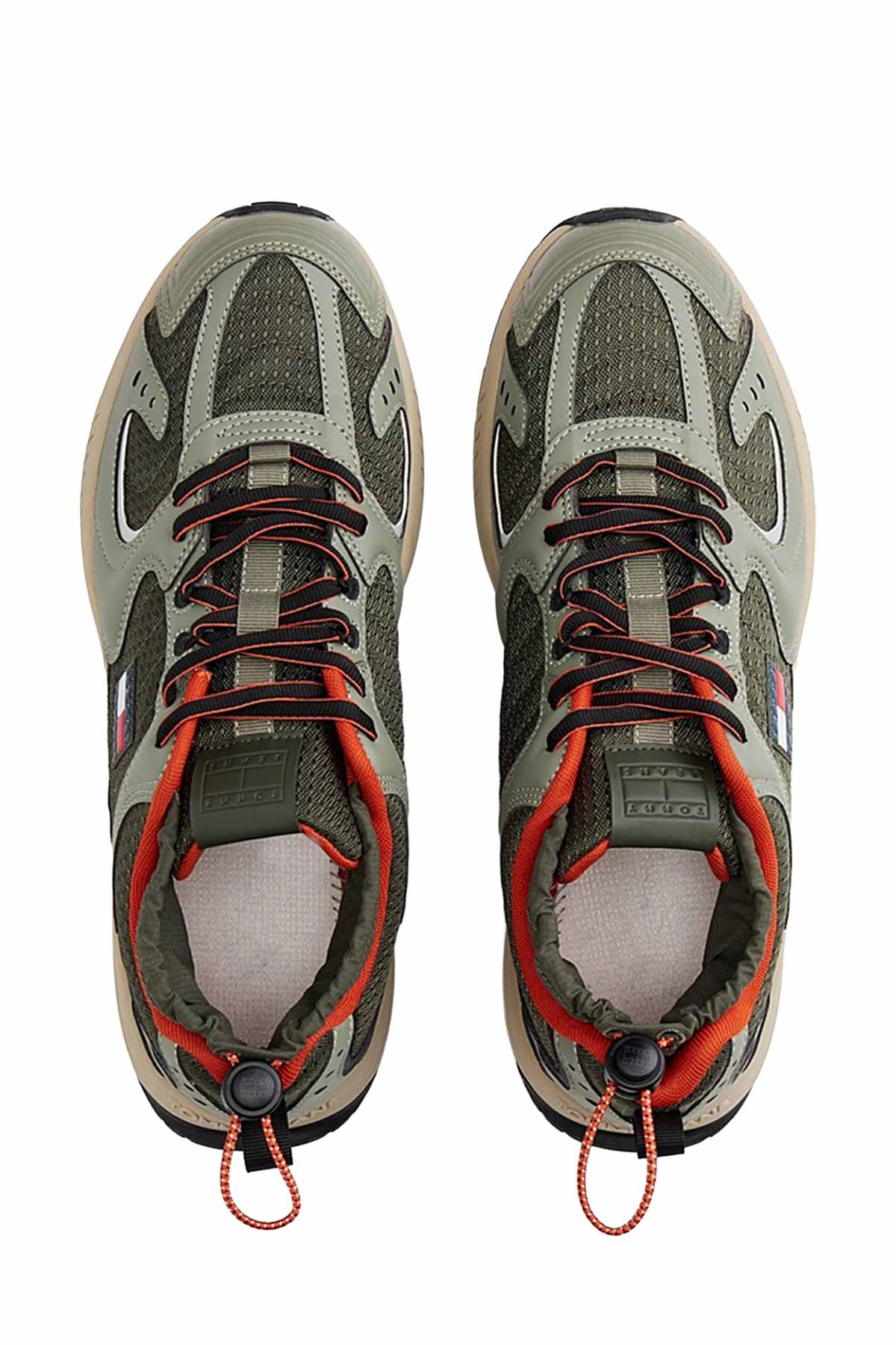 TJM RUNNER MIX MATERIAL Haki Erkek Sneaker - Görsel 4