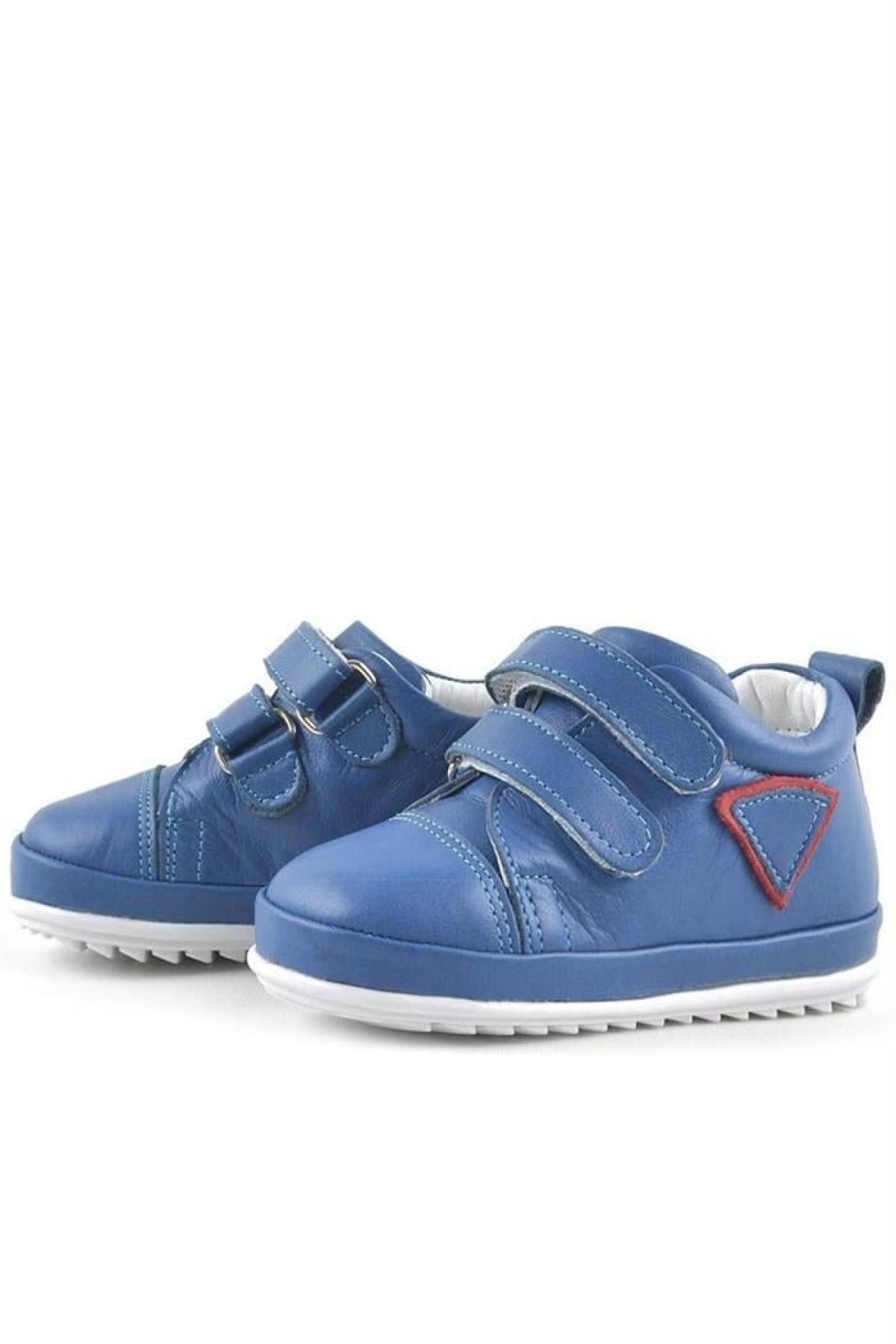 Scrat Hakiki Deri Mavi İlk Adım Ayakkabısı - Görsel 5