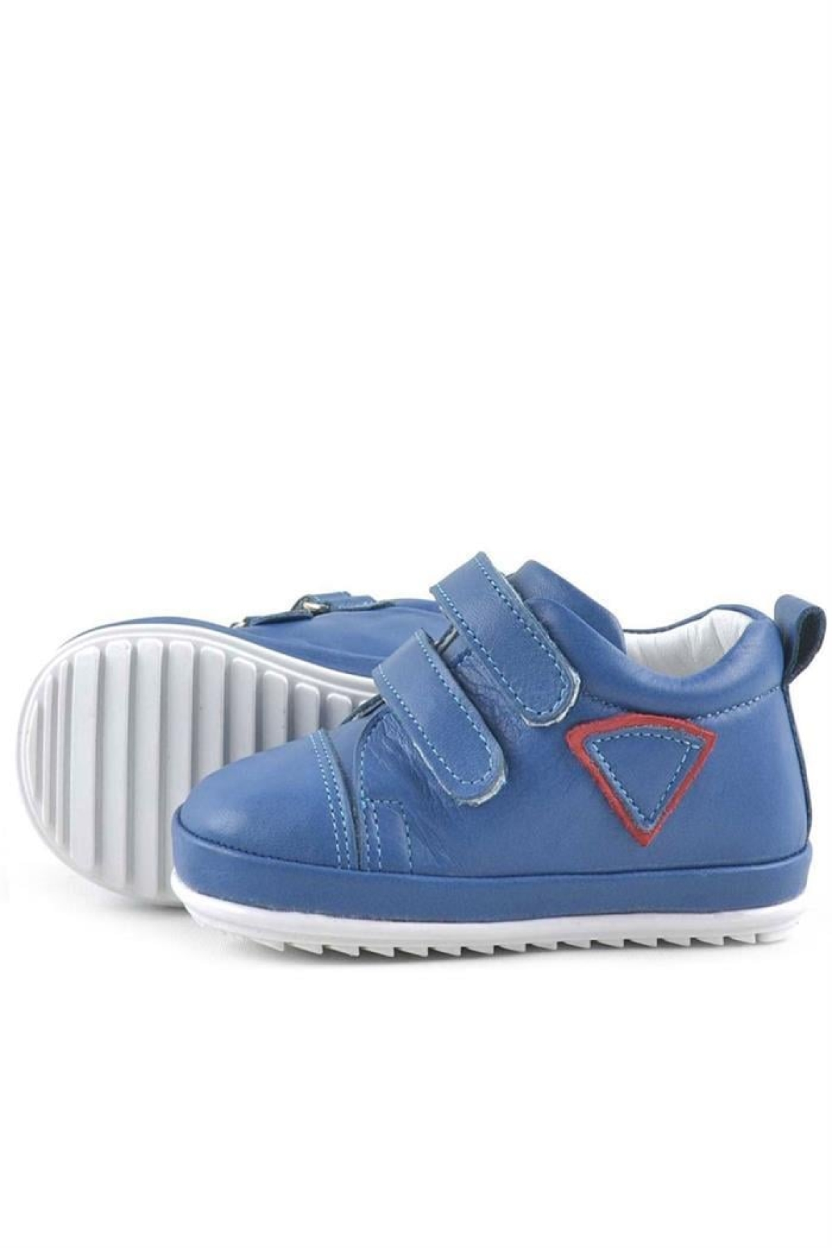 Scrat Hakiki Deri Mavi İlk Adım Ayakkabısı - Görsel 6