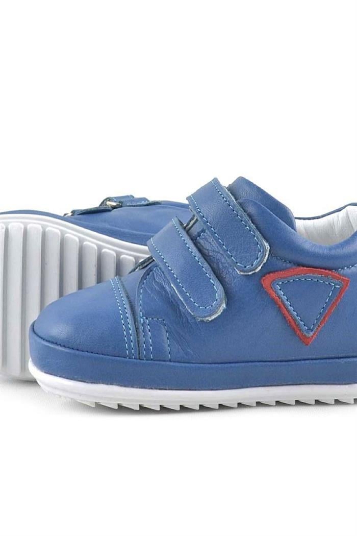 Scrat Hakiki Deri Mavi İlk Adım Ayakkabısı - Görsel 7