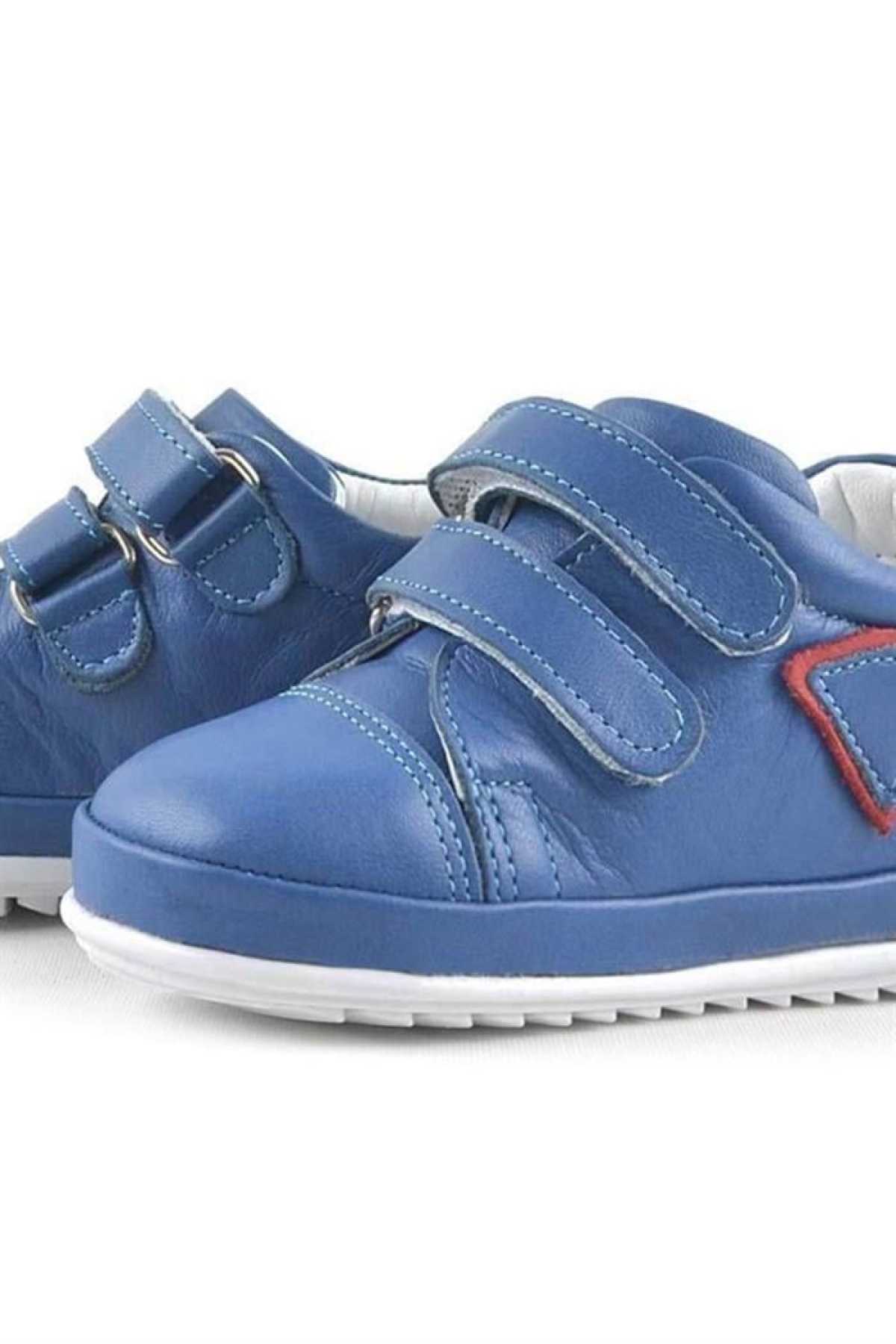 Scrat Hakiki Deri Mavi İlk Adım Ayakkabısı - Görsel 8
