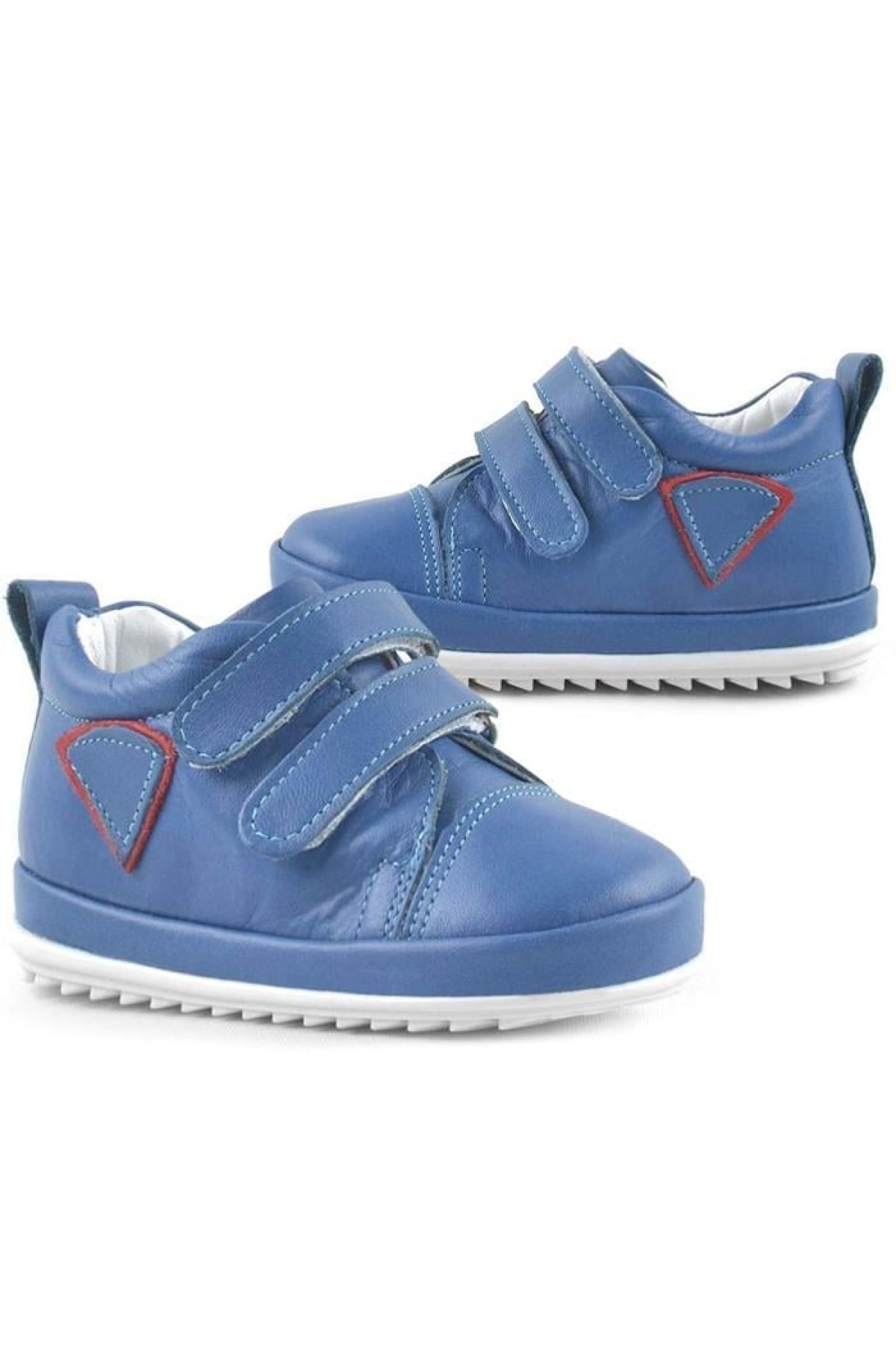 Scrat Hakiki Deri Mavi İlk Adım Ayakkabısı - Görsel 9