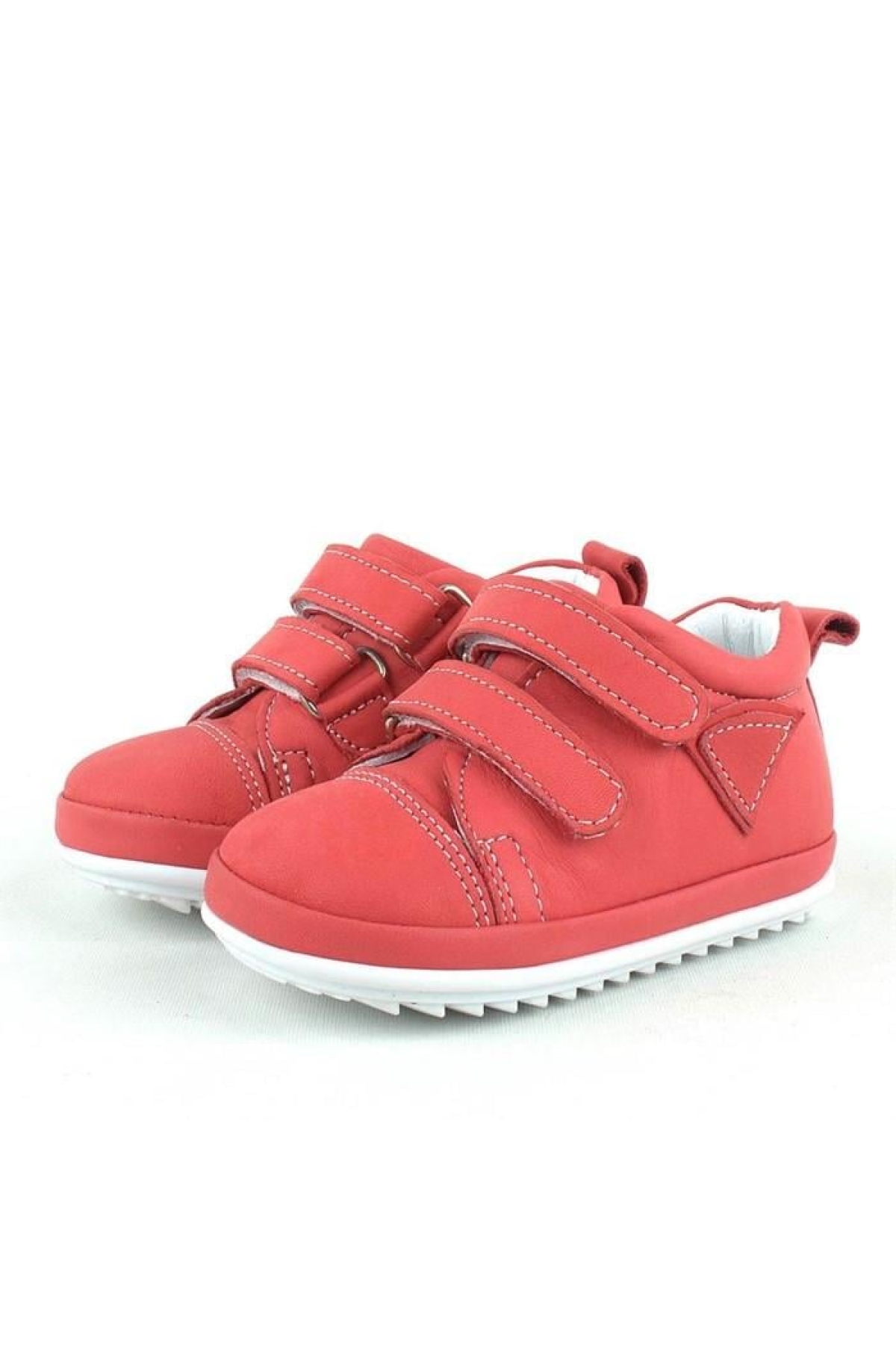 Scrat Hakiki Deri Kırmızı İlk Adım Ayakkabısı - Görsel 5