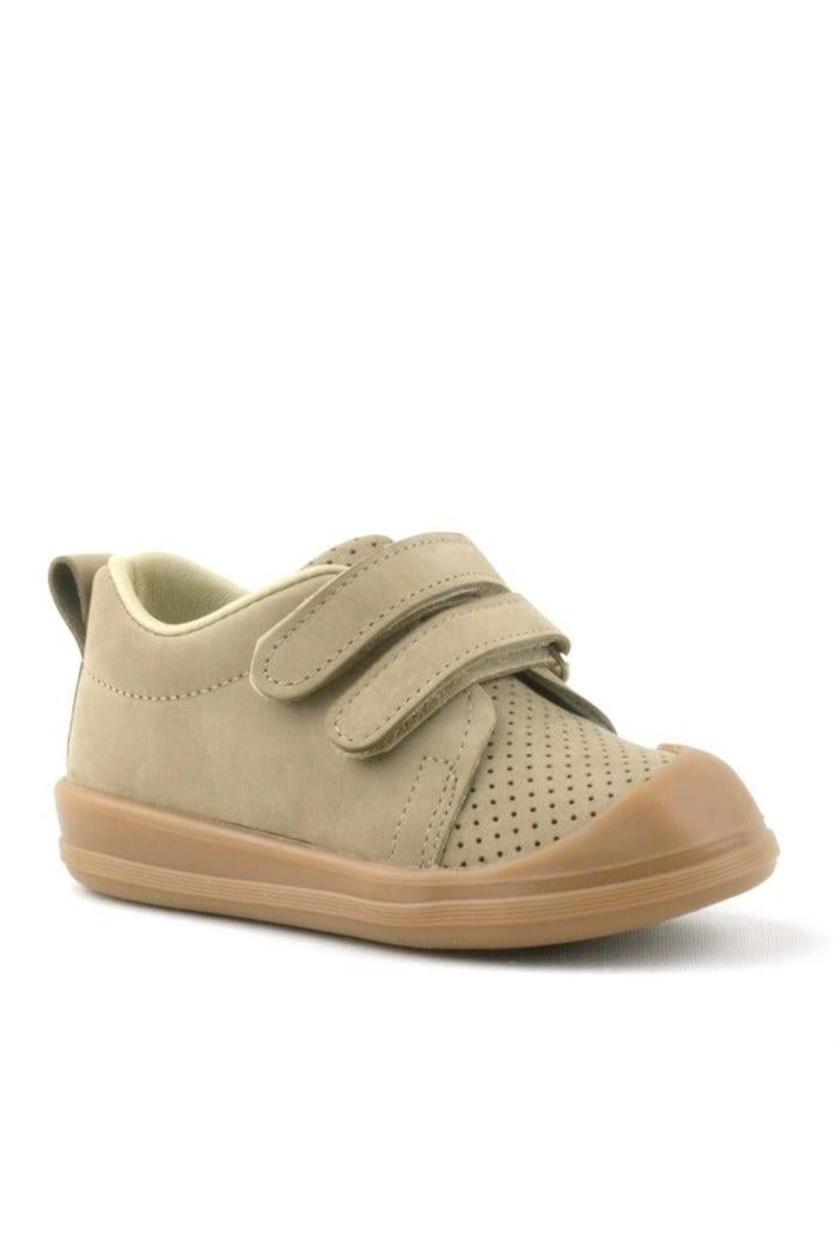 Sonic Hakiki Deri Vizon Cırtlı Anatomik Bebek Spor Ayakkabı Sneaker - Görsel 2
