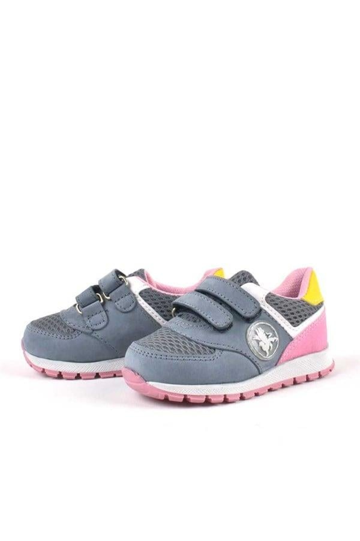 Hakiki Deri Gri Cırtlı Kız Bebek Spor Ayakkabı - Görsel 5