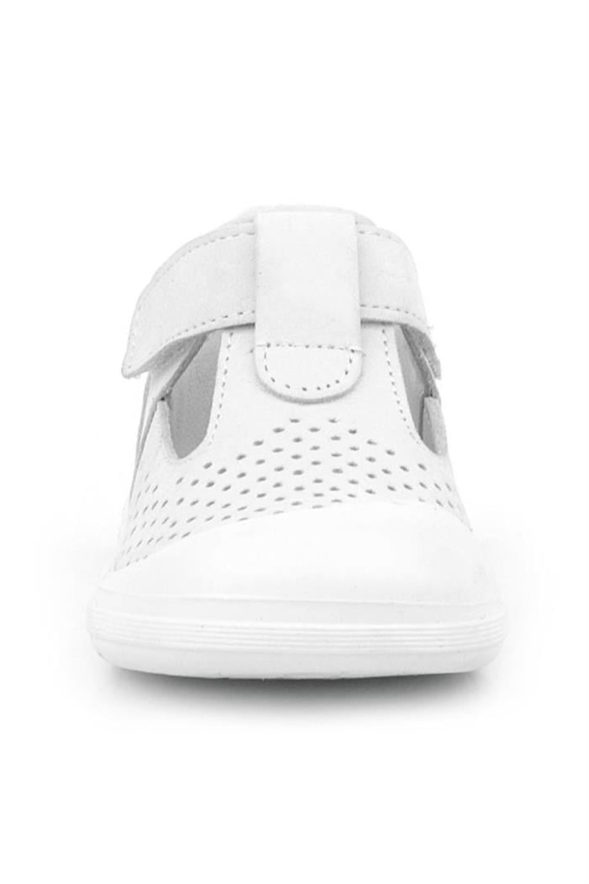 Shaun Hakiki Deri Beyaz Cırtlı Anatomik Bebek Sandalet - Görsel 5