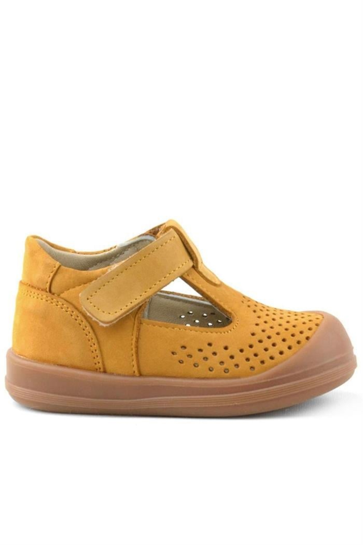 Shaun Hakiki Deri Taba Cırtlı Anatomik Bebek Sandalet - Görsel 3