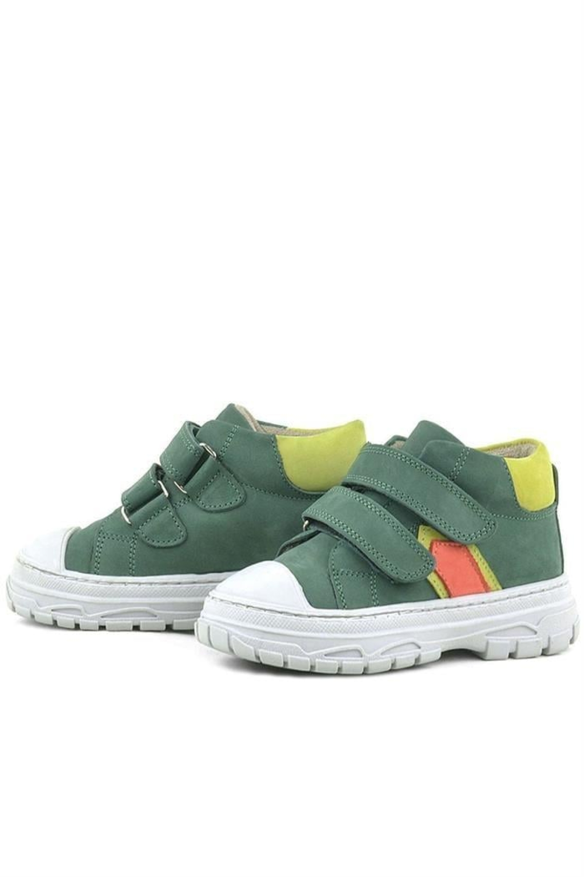 Tails Hakiki Deri Yeşil Cırtlı Çocuk Spor Bot - Görsel 6