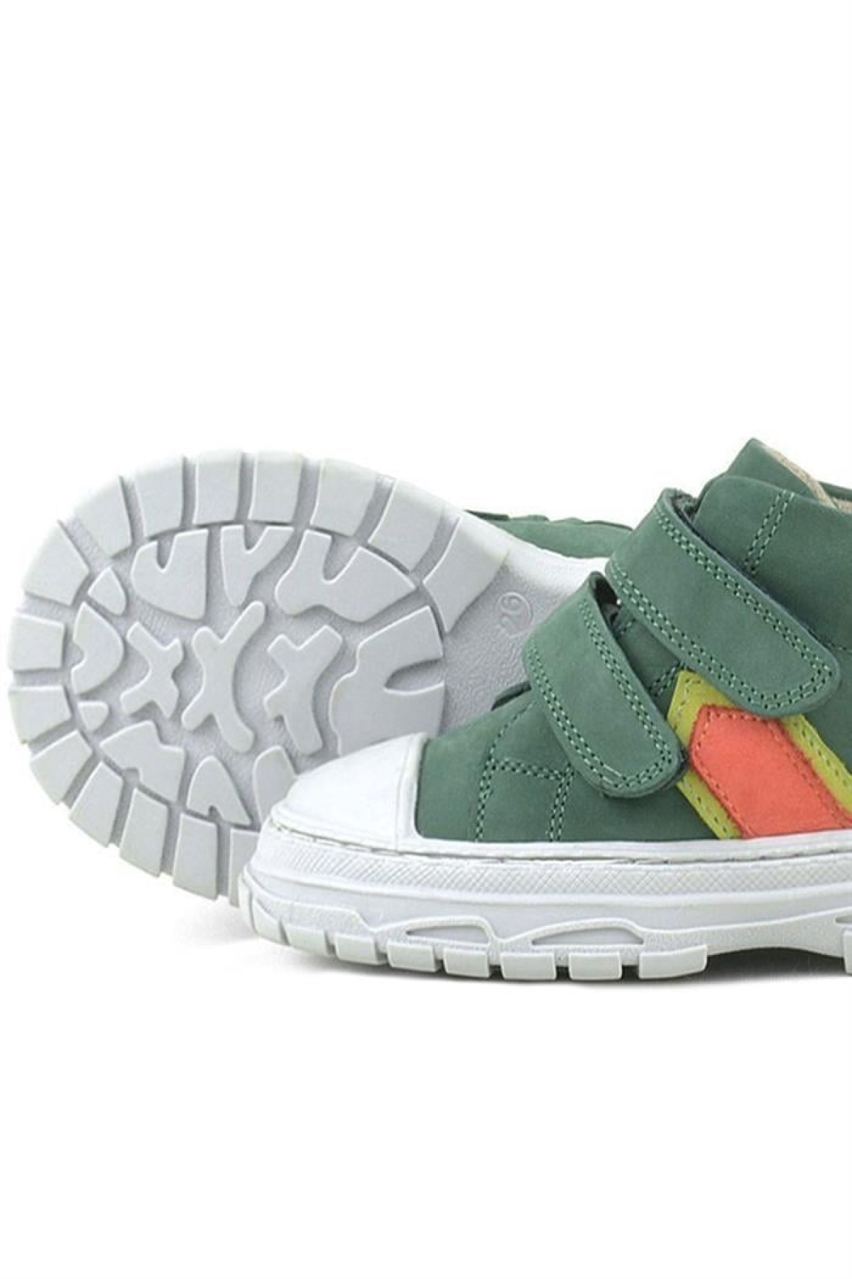 Tails Hakiki Deri Yeşil Cırtlı Çocuk Spor Bot - Görsel 8