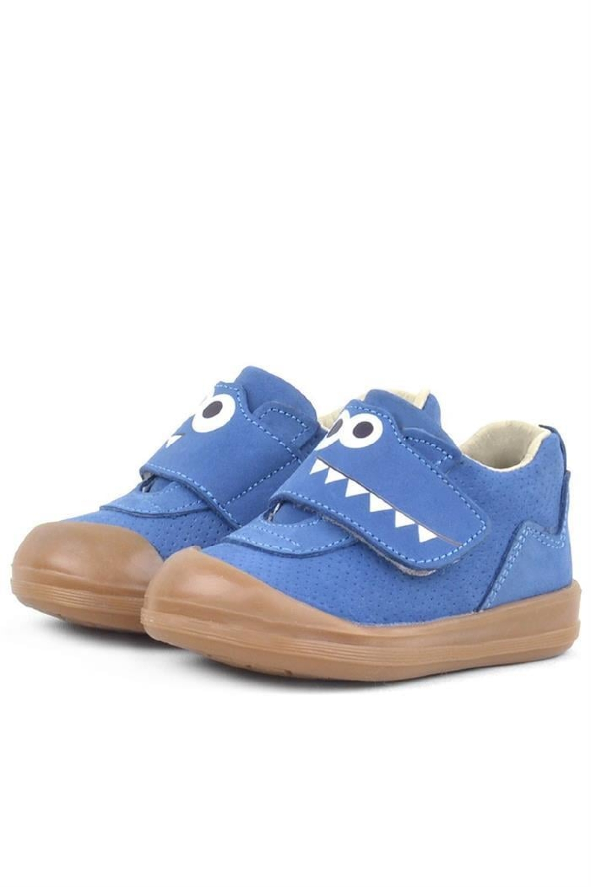 Dino Hakiki Deri Lacivert Yüksek Bilekli Bebek Ayakkabı - Görsel 6