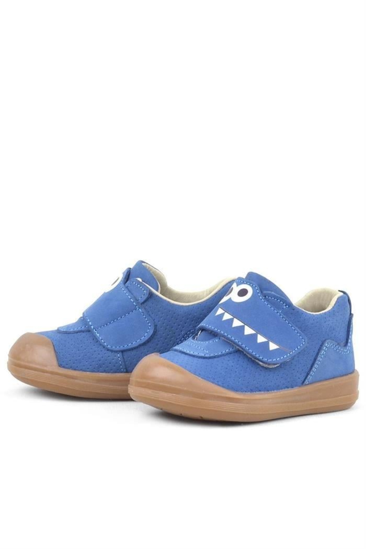 Dino Hakiki Deri Lacivert Yüksek Bilekli Bebek Ayakkabı - Görsel 7