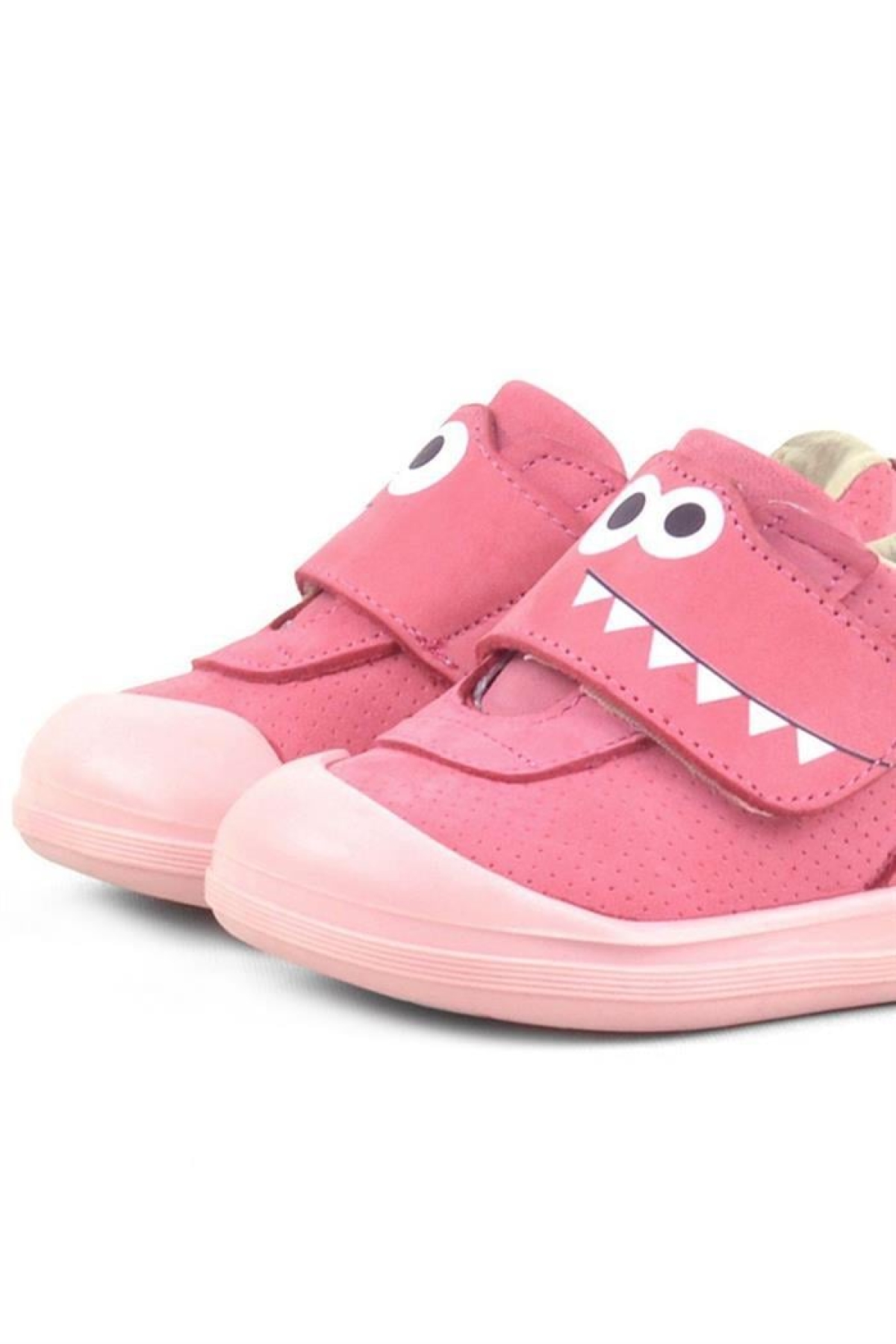 Dino Hakiki Deri Pembe Yüksek Bilekli Bebek Ayakkabı - Görsel 8