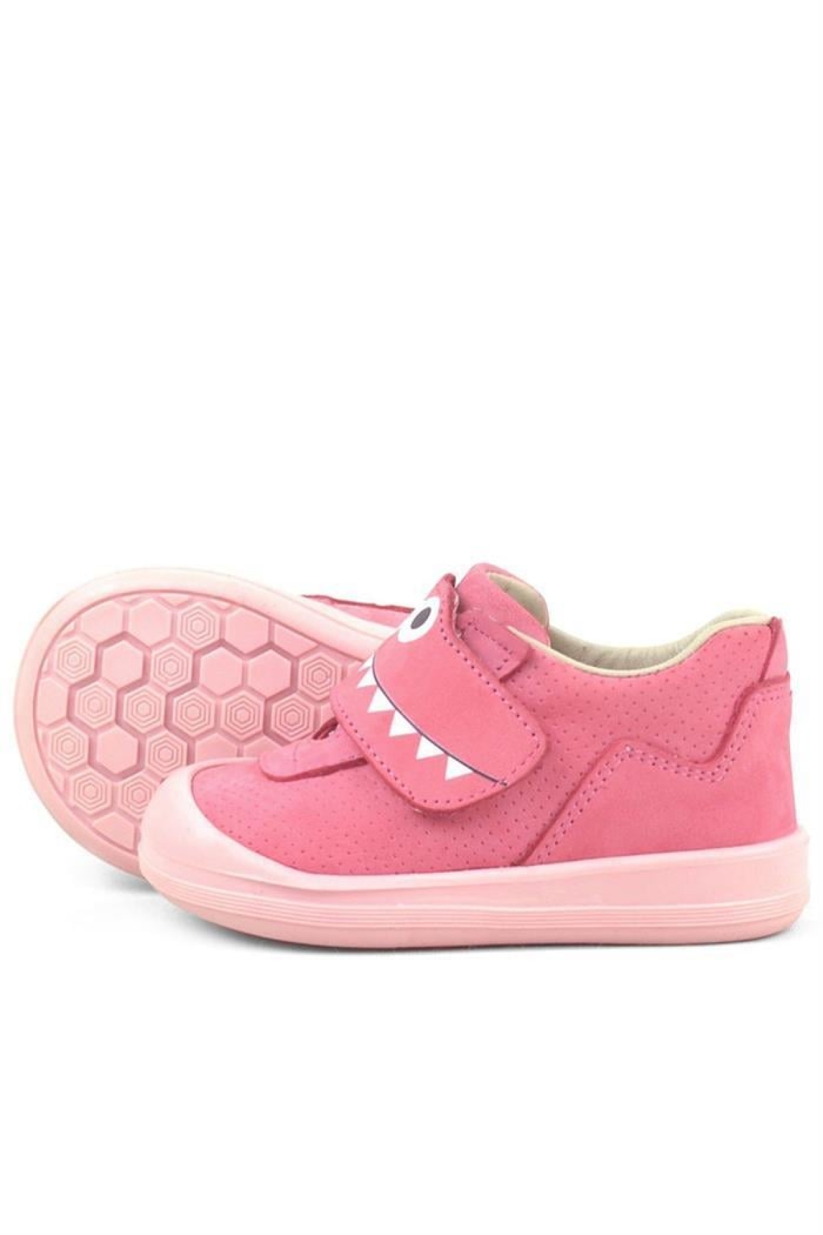Dino Hakiki Deri Pembe Yüksek Bilekli Bebek Ayakkabı - Görsel 9