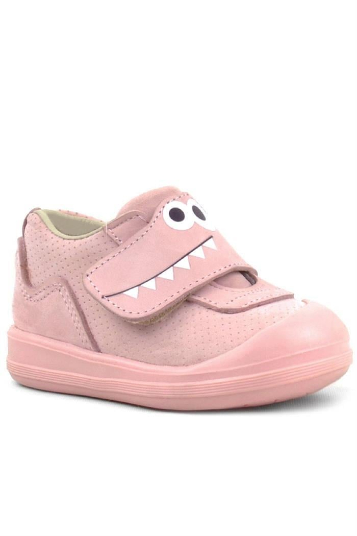 Dino Hakiki Deri Pudra Yüksek Bilekli Bebek Ayakkabı - Görsel 3