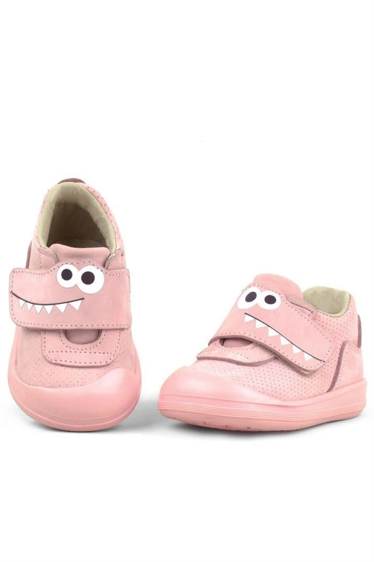 Dino Hakiki Deri Pudra Yüksek Bilekli Bebek Ayakkabı - Görsel 5