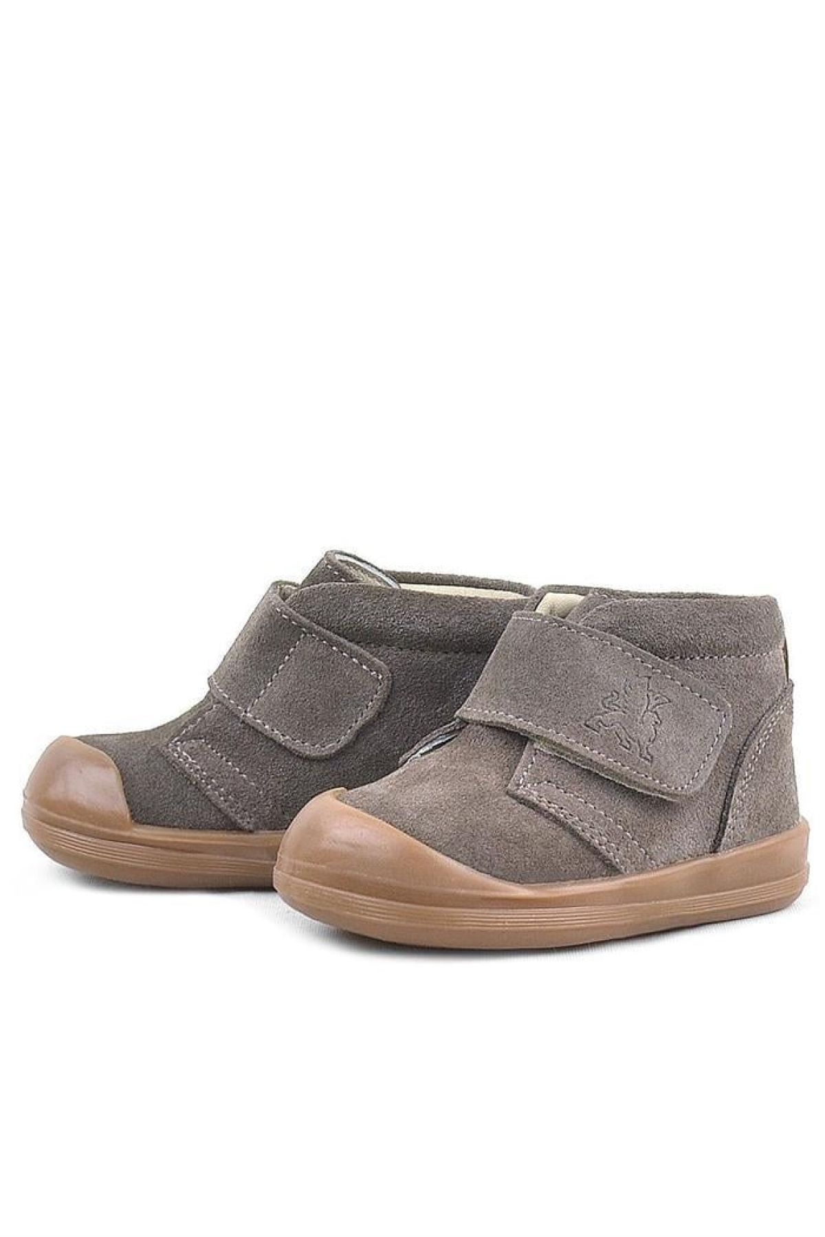 Yoohoo Hakiki Deri Kum Rengi Cırtlı Unisex Bebek Bot - Görsel 6