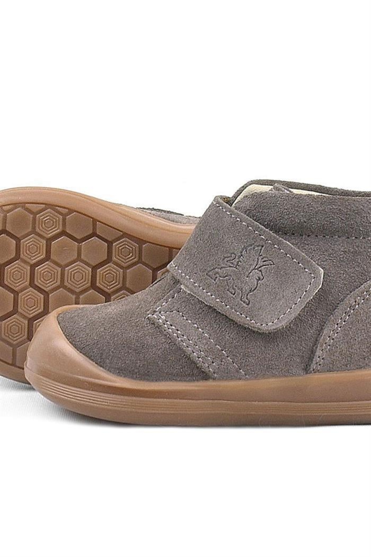 Yoohoo Hakiki Deri Kum Rengi Cırtlı Unisex Bebek Bot - Görsel 8