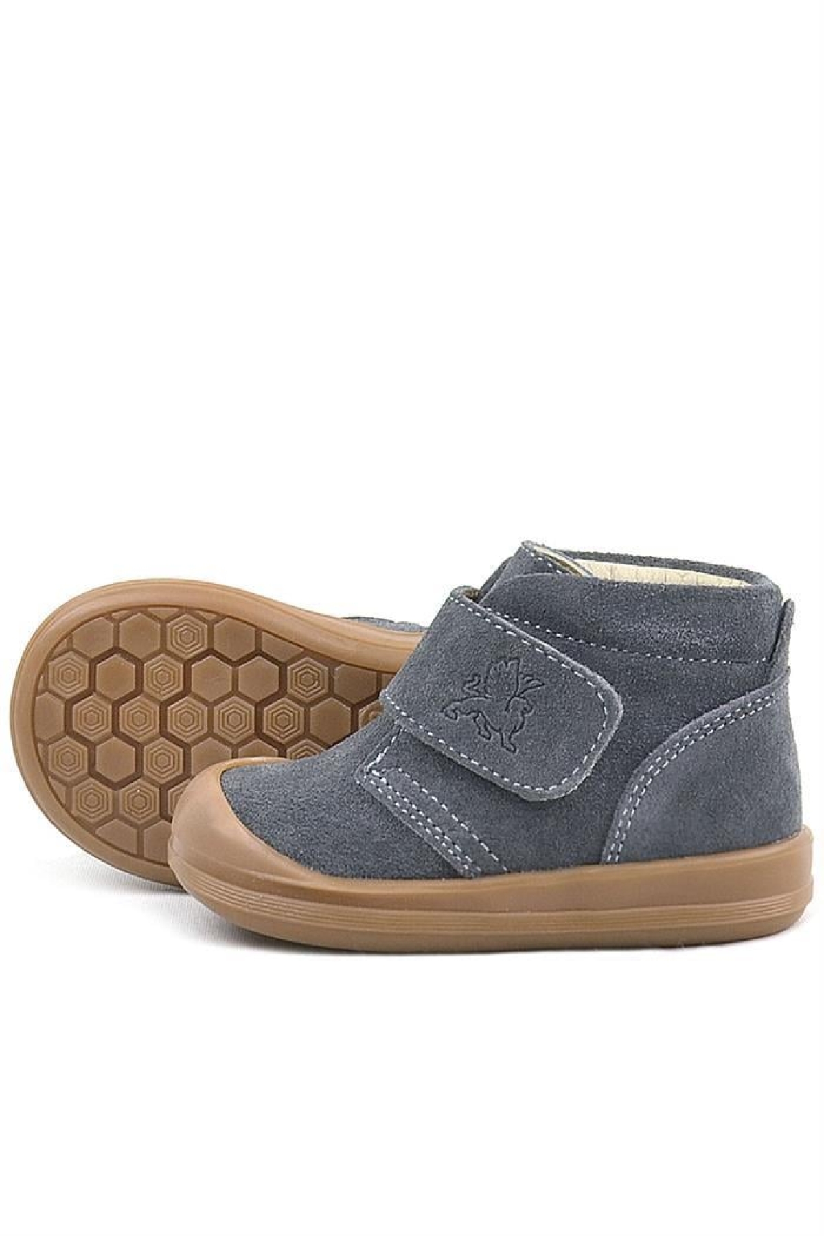 Yoohoo Hakiki Deri Füme Cırtlı Unisex Bebek Bot - Görsel 7