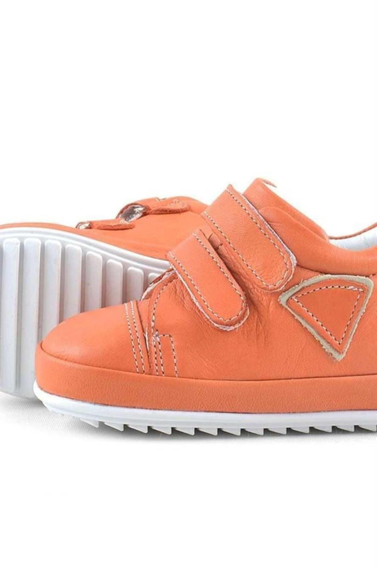 Scrat Hakiki Deri Turuncu İlk Adım Ayakkabısı - Görsel 7
