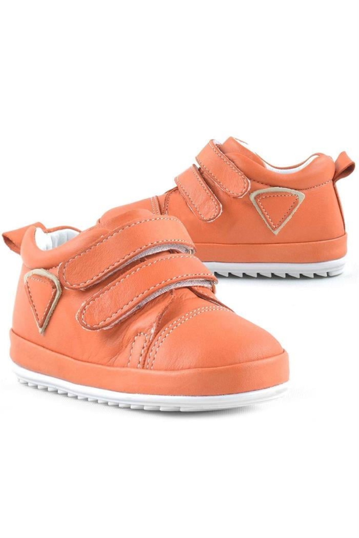 Scrat Hakiki Deri Turuncu İlk Adım Ayakkabısı - Görsel 9