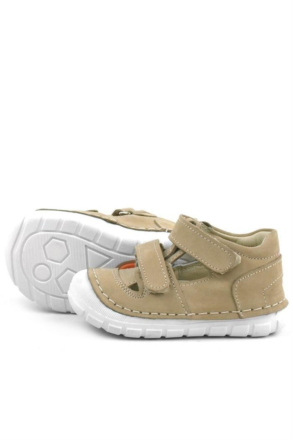 Ruby Hakiki Deri Vizon Yazlık İlk Adım Ayakkabısı - Görsel 6