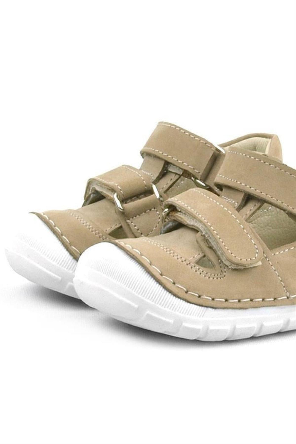 Ruby Hakiki Deri Vizon Yazlık İlk Adım Ayakkabısı - Görsel 7