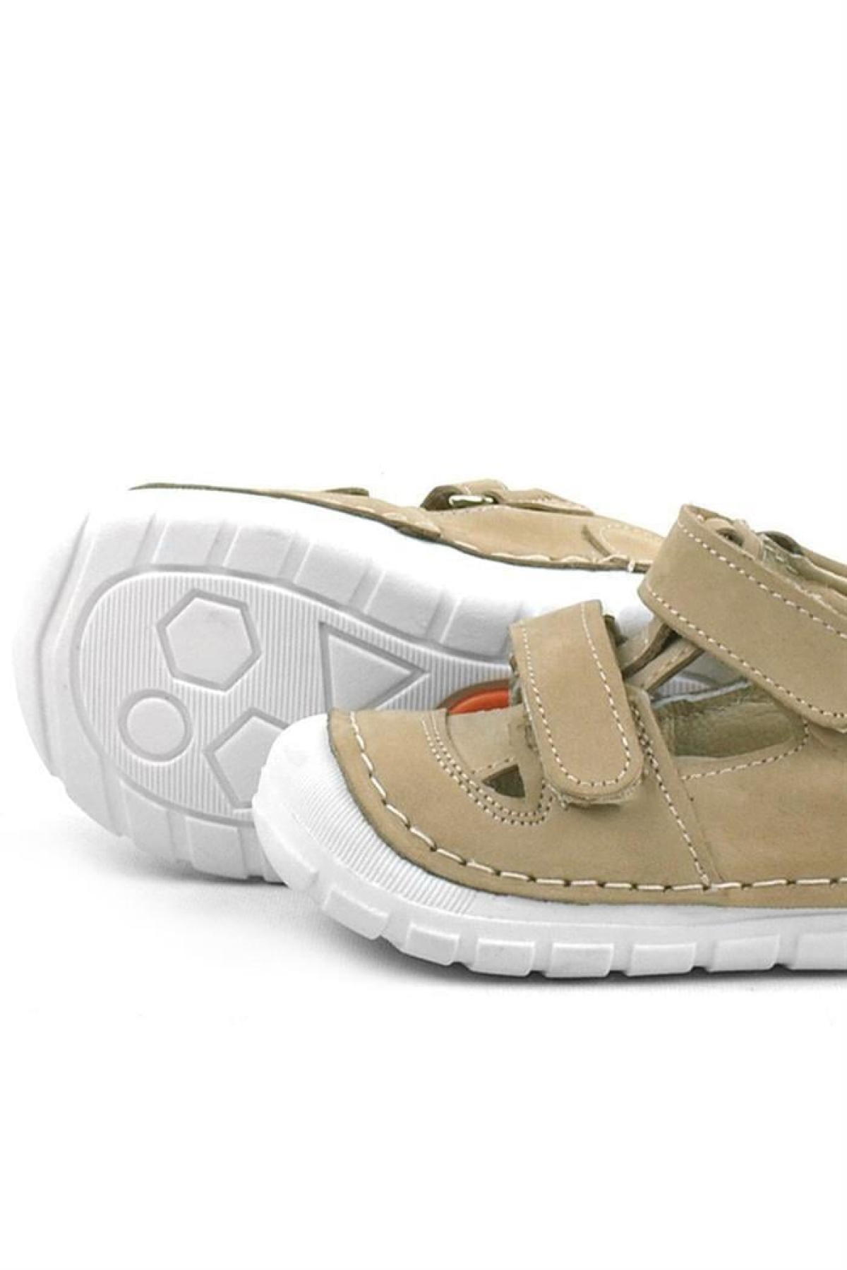 Ruby Hakiki Deri Vizon Yazlık İlk Adım Ayakkabısı - Görsel 8