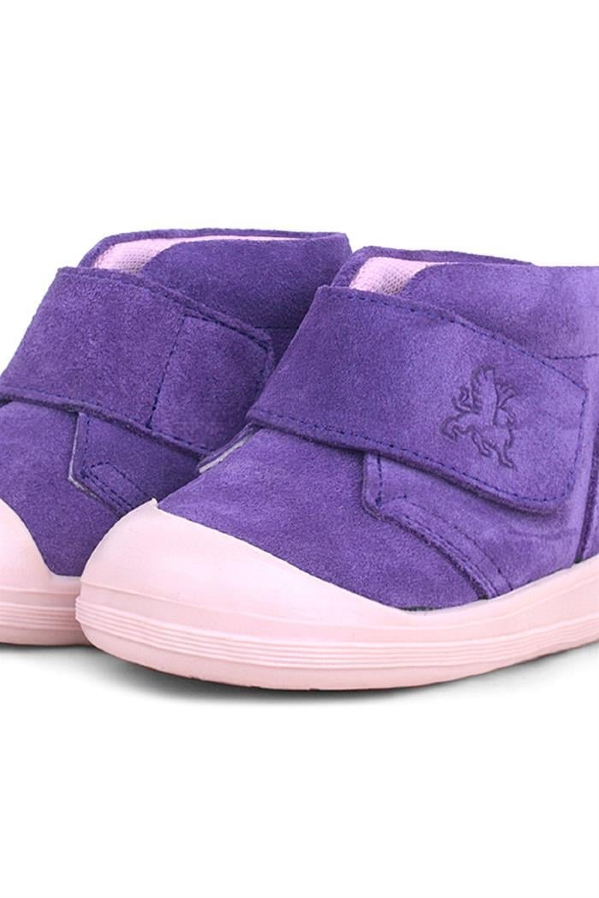 Yoohoo Hakiki Deri Mor Pudra Cırtlı Kız Bebek Bot - Görsel 7
