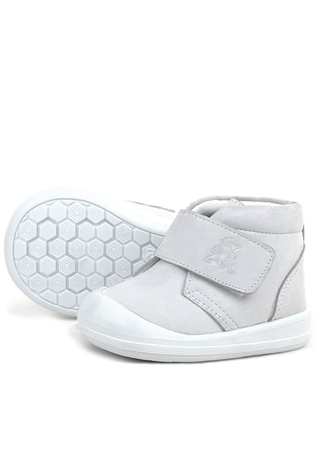 Yoohoo Hakiki Deri Beyaz Cırtlı Kız Bebek Bot - Görsel 8