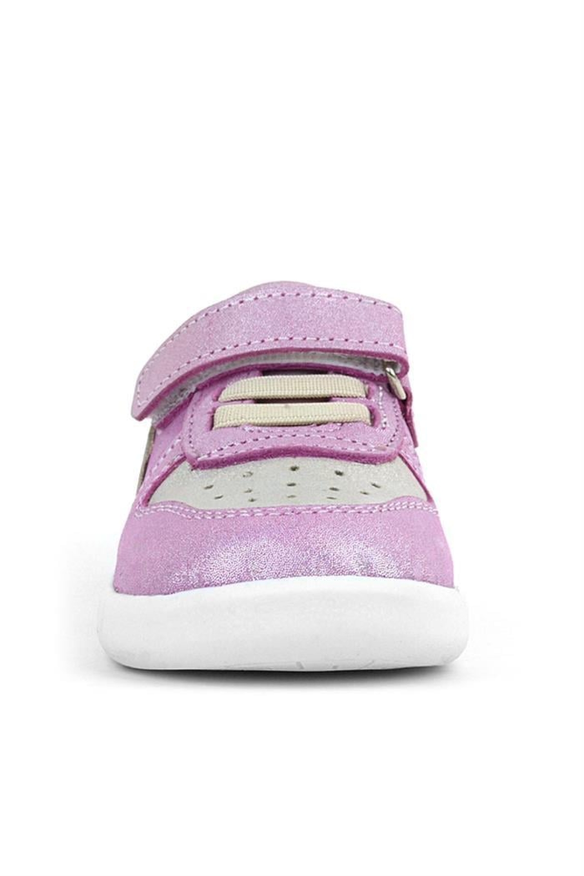 Hakiki Deri Anatomik Pembe Simli Bebek Spor Ayakkabı - Görsel 4