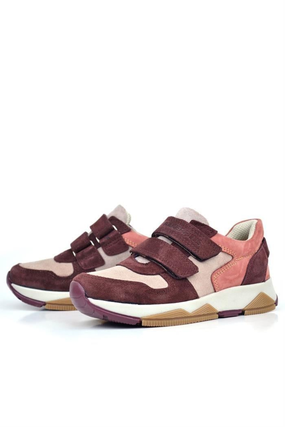 Hakiki Deri Pudra Bordo Çocuk Sneakers Spor Ayakkabı - Görsel 11